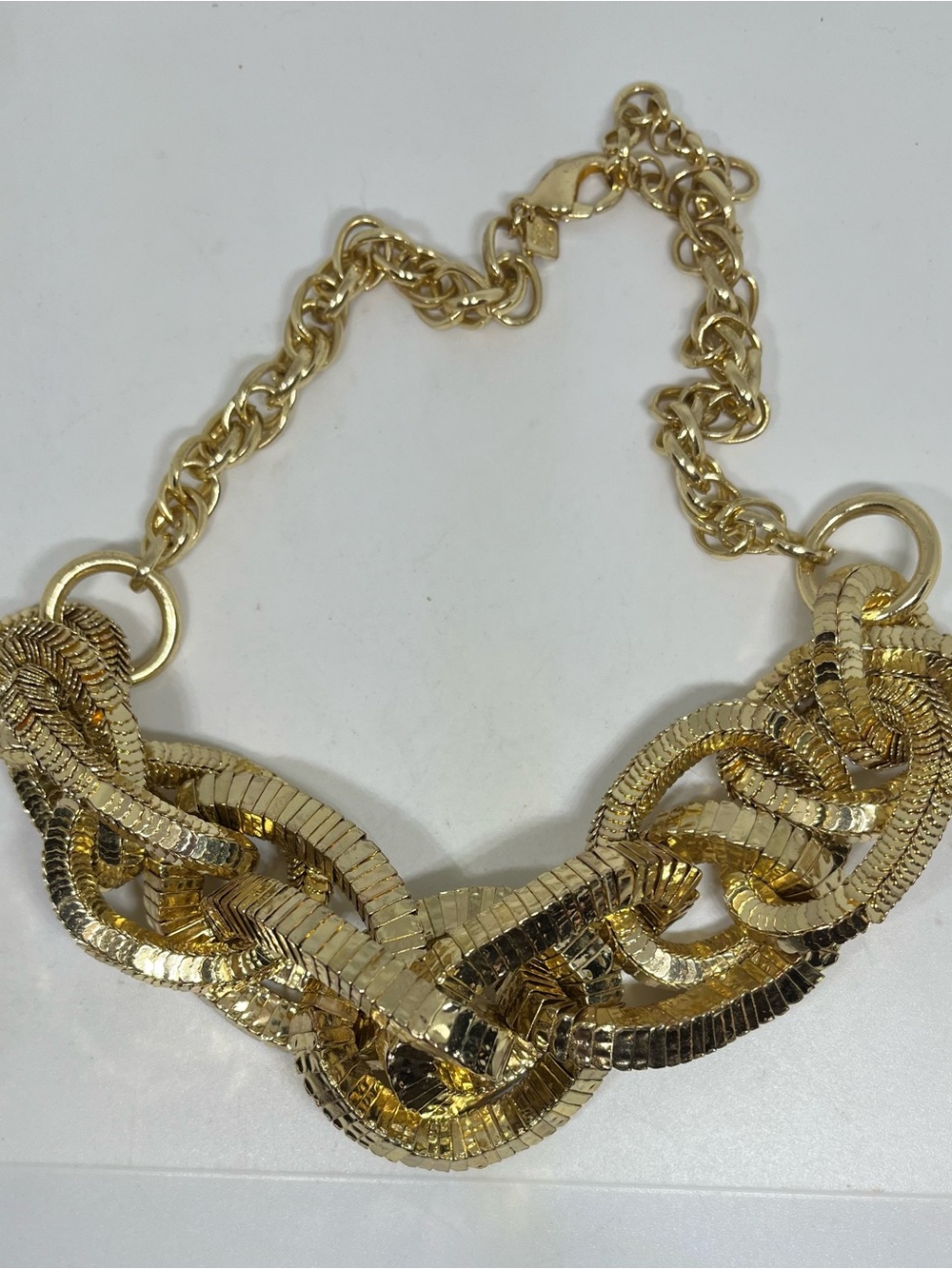 Banana Republic Chunky Link Statement Necklace - Picture 2 of 4